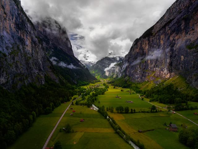 瑞士山间目的地风景